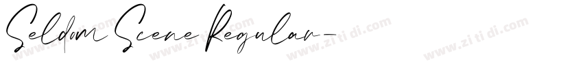 Seldom Scene Regular字体转换